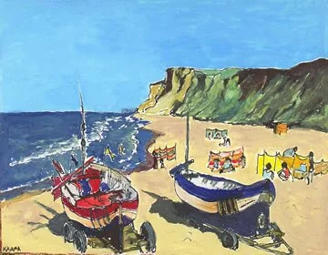 Boats on a beach